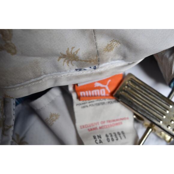 Puma Blue & Navy Plaid Golf Pants – Size 34x32 - Picture 5 of 5